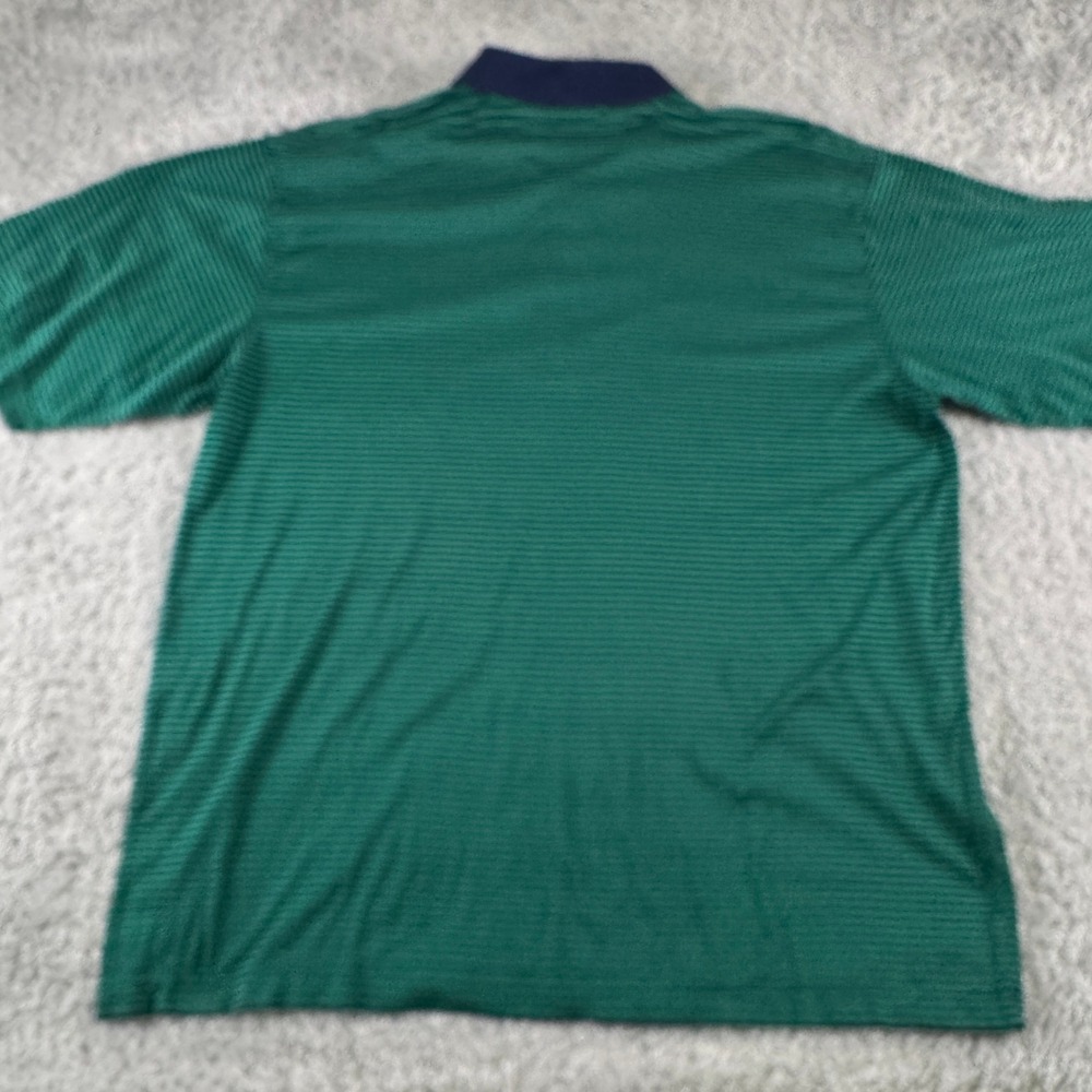 Augusta National Golf Shop Masters Polo Shirt Mens XL Green Navy Striped Cotton - Picture 5 of 8